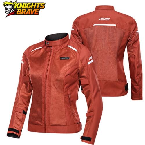 Women Motorcycle Jacket Summer Breathable Mesh Moto Jacket Chaqueta Moto Protective Gear Night Reflection Motorbike Clothing