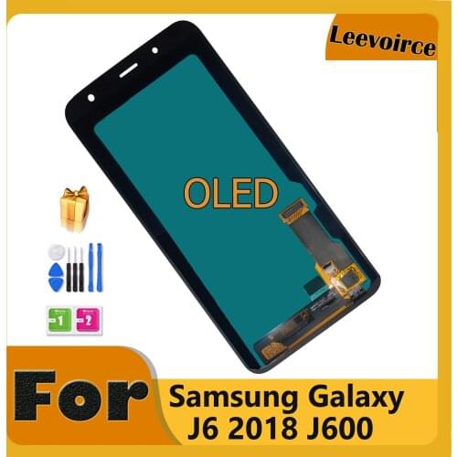 Super AMOLED 5.6" For Samsung Galaxy J6 2018 J600 J600F J600Y LCD screen Display and Touch Glass Panel Assembly + Free Tools