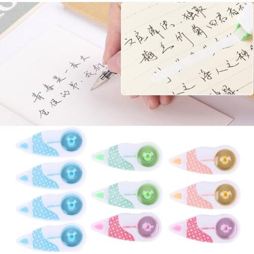 2021 New 10 Pcs Mini Roller Correction Tape White Sticker Eraser School Office Stationery