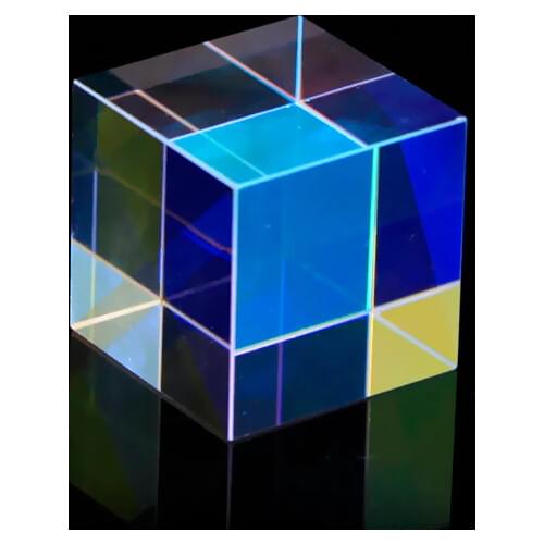 12.7*12.7mmColor synthesis beam splitter cross dichroic cube RGB prism optical glass triangular prism teaches spectrum physics