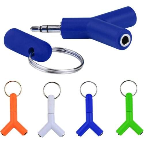 3.5 mm Stereo Earphone Adapter Audio Y-Splitter 2 Female to 1 Male Cable Adapter forComputer Mobile phone Earphone PC Laptop