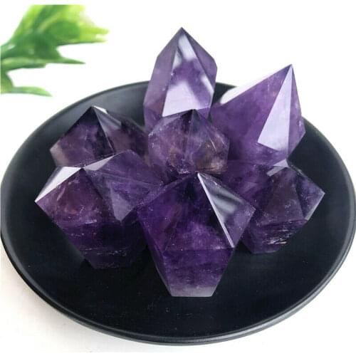3 Kinds Natural Healing Quartz Crystal Wands Amethyst Points Cure Gemstone Amethyst Stone Wand Point