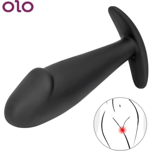 OLO Silicone Anal Plug Butt Plug G-Spot Prostate Massage Vagina Stimulate Adult Erotic Products Sex Toys For Women Men Gay