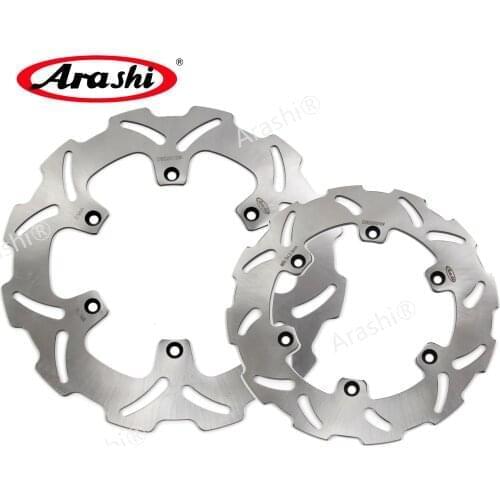 Arashi 1 Set For SUZUKI RM 125 250 1989 1999 CNC Front Rear Brake Disc Rotors Motorcycle Accessories RM125 RM250