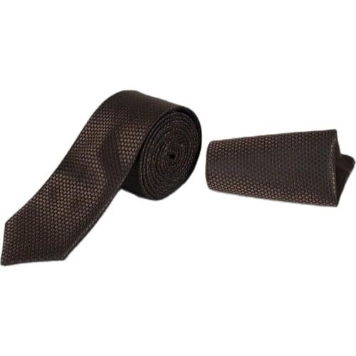 DeepSEA Male Brown Dot Patterned Mendilli Tie Casual Business Office Career Unisex High Quality Four Seasons 2001948