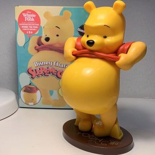 Disney 20cm Winnie The Pooh Bear Figure PVC Toys Model Doll Figurine Desktop Decoration Model