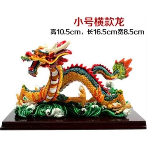 Caitao dragon pieces turn good luck xiang long household pieces opening turtle home statues sculpture Home wedding decoration