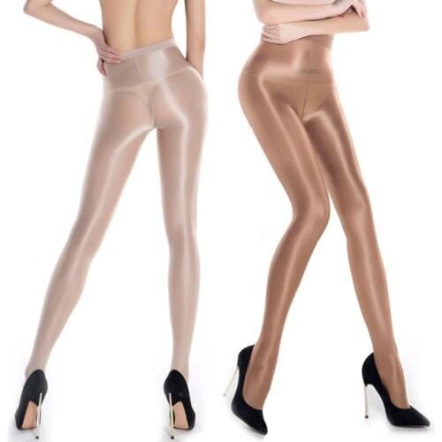 Classic Hottest Womens Sheer Sexy Shiny Glossy 3 Colors Oil Pantyhose One Size Tights