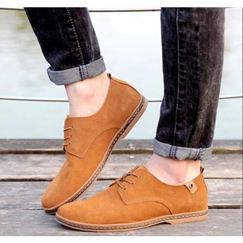 Classic Plus size Men Shoes Fashion Comfortable Flat men oxford Lace-up Summer Autumn Winter Genuine Leather Shoes Sneakers