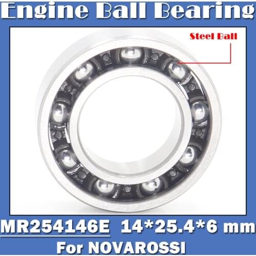 14*25.4*6 mm T46 Engine Rear Ball Bearing 1PC ABEC-3 C3 Bearings For NOVAROSSI OS 16000 9 Ball RC Car