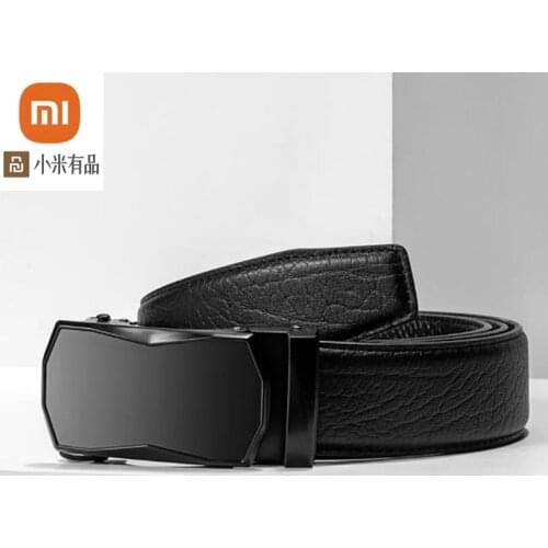 Youpin Mijia VLLICON mens suede leather geometric cutting automatic buckle belt can be cut