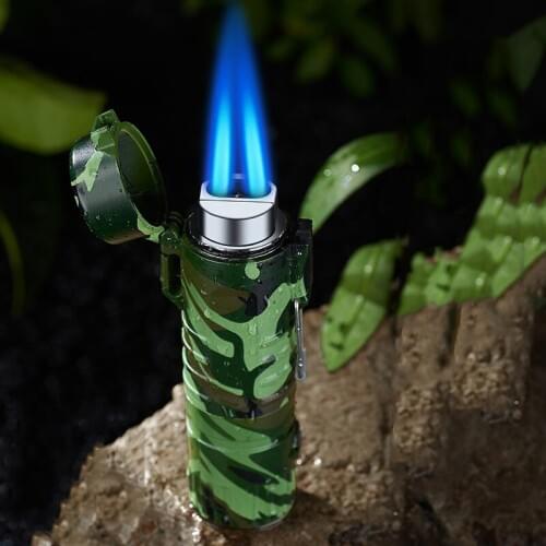 NEW Waterproof Metal Jet Butane Turbo Lighters Waterproof And Windproof Outdoor Camping Lighting Cigarettes Accessories Smoking