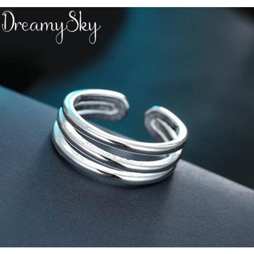 New Arrivals Vintage Layer Chains Rings For Women Large Adjustable Size Finger Ring Fashion Charm Jewelry Valentines Day Gift