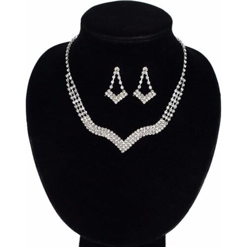 YFJEWE sparkling chain full rhinestone necklace formal dress the bride Fashion rhinestone full rhinestone necklace N270