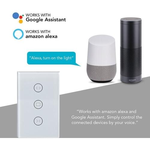 Smart Home WiFi Curtain Switch for Electric Motorized Curtain Blind Roller Shutter Smart Life Tuya Works with Alexa Google Home
