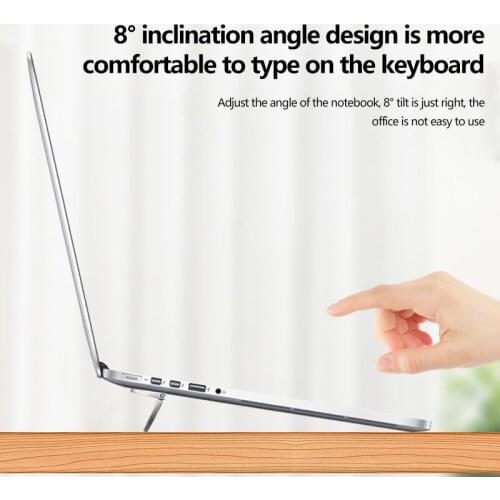 Laptop Stand Adjustable Aluminum Laptop Riser Foldable Universal Portable Notebookholder Non-slip Base For MacBook Air Pro
