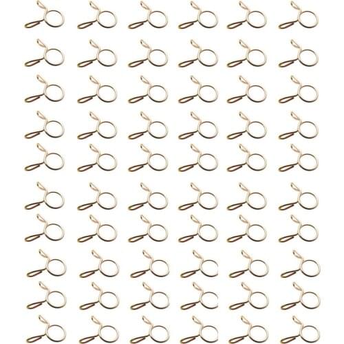 60pcs Motorcycle Scooter ATV Moped Fuel Line Hose Tubing Spring Clips Clamp Inner Diameter 8mm Suitable for 6-7mm Fuel Pipe