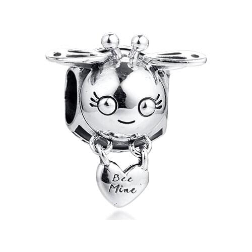 CKK Silver 925 Jewelry Bee Mine Charm Fits Original Bracelets Sterling Silver Beads
