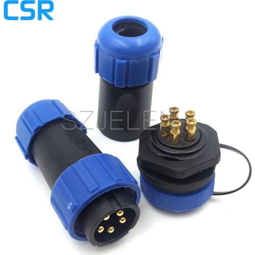 SP2110, No need to weld connect by the metal screw, 5 pin waterproof Connector plug and socket ,LED outdoor waterproof connector