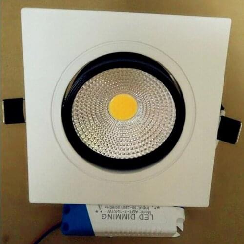 LED Downlights 5W 10W Dimmable AC85-265V Square LED Ceiling Lamp Down Light for Kitchen/Home/Office Indoor Lighting