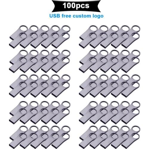 100pcs/lot USB Flash Drive 64GB 128GB Pen Drive 32GB 16GB 8GB USB Flash Pendrive Memory USB Stick 64 gb 256 gb cle usb disk gift