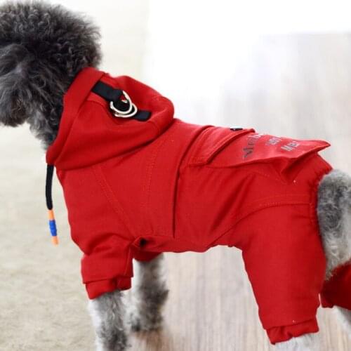 Thicken Warm Dog Clothes Winter Pet Clothing Jumpsuit Overalls Small Dog Costume Outfit Yorkshire Pomeranian Schnauzer Dog Coat