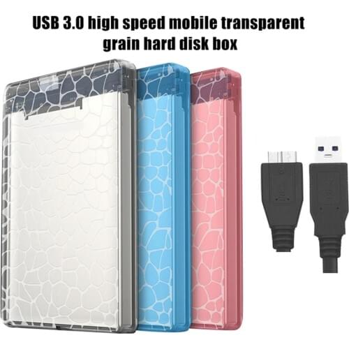 USB 3.0 External 2.5inch SATA SSD Mobile Hard Disk Drive Case Adapter Box for PC