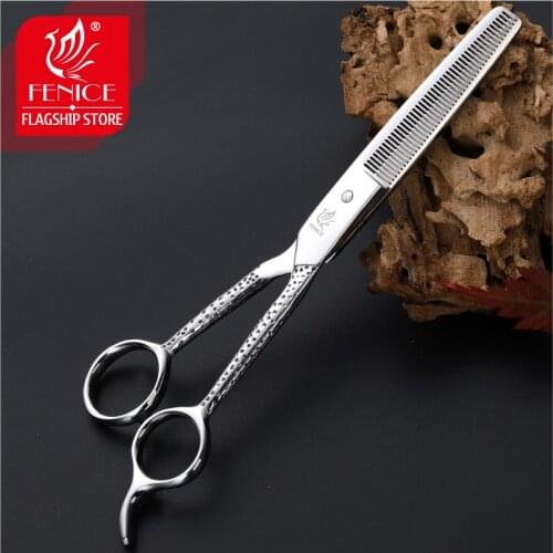 Fenice Japanese 6.5 inch Dog Thinning Shears in Dog Scissors Pet Grooming Scissors Thinning Rate 30