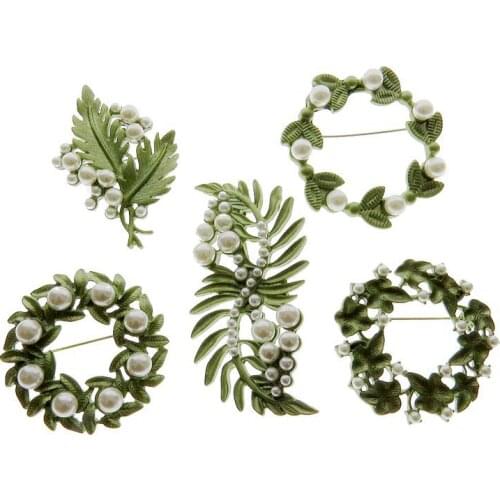 Accessories fast selling hot sale 500] net red street color contrast wreath simple retro fashion womens BROOCH BADGE