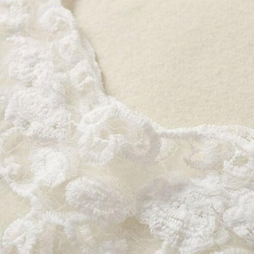 Women Embroidery Floral Lace Shawl Wrap Shrug Sheer Mesh Tassels Wedding Capelet Stole Vintage Hanfu Bridal Cover Up Bolero