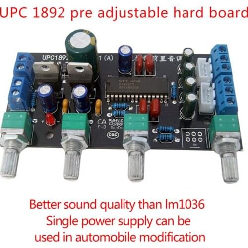 1PC UPC1892 Preamplifier Tone Control Board Kits Speaker Amplifiers DIY Treble Bass