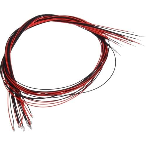 10pcs New 0402 SMD Led 0402 Pre-soldered Micro Litz Wired Leads Red SMD Led Lamp 200mm Long for Small Models and Tight Places