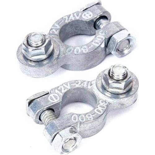2 Pcs Clamp connector Battery positive anode zinc terminal Automotive cargo