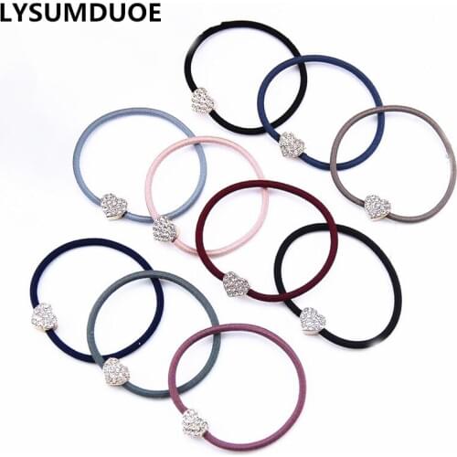 20Pcs/Lot Girls Hair Accessories Crystal Elastic Hair Bands Cute Scrunchy Butterfly Rubber Band Headdress Hair Bands for Kids