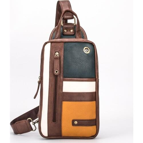 2020 leather travel bag mans Retro package trend man leisure time Chest pack Shoulder Messenger Bag handbags bags designer