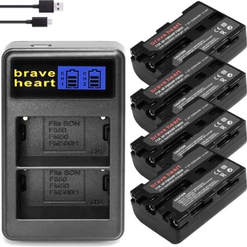4x NP-FM50 NP-FM50 NP FM50h NP FM50 Camera Battery For Sony NP-FM51 NP-QM50 NP-FM30 NP-FM55H