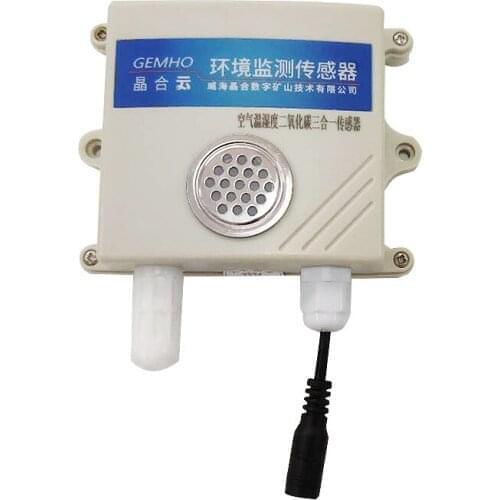 Carbon dioxide analyzer CO2 monitor temperature humidity sensor transmitter three in one