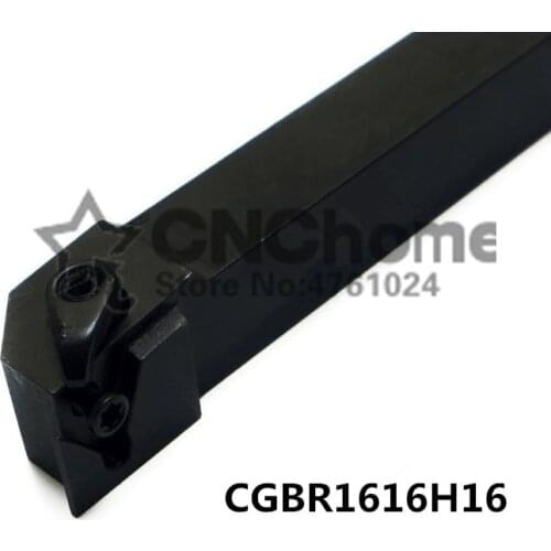 CGBR1616H16/32 16*16*100MM External Grooving Turning Slotting Tool Holder For Lathe Machine CNC Cutting Turning Tool Set Holder