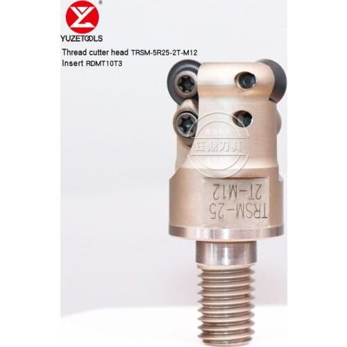 Manufacturers Direct Teeth Lock Thread Head TRS-5R25-M12-2T Connected Milling Cutter Loading RDMT0802 RDMT10T3