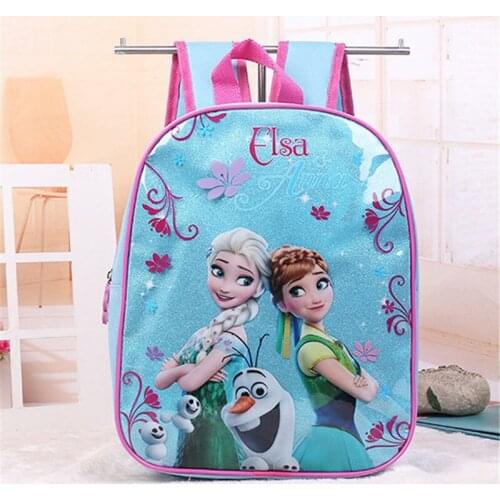 Disney cartoon princess children backpack kindergarten bag Frozen girl boy cars bag for school student storage book