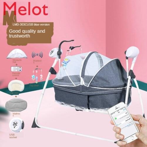 Electric baby cradle electric cradle newborn sleeping basket automatic cradle chair rocking bed baby electric cradle