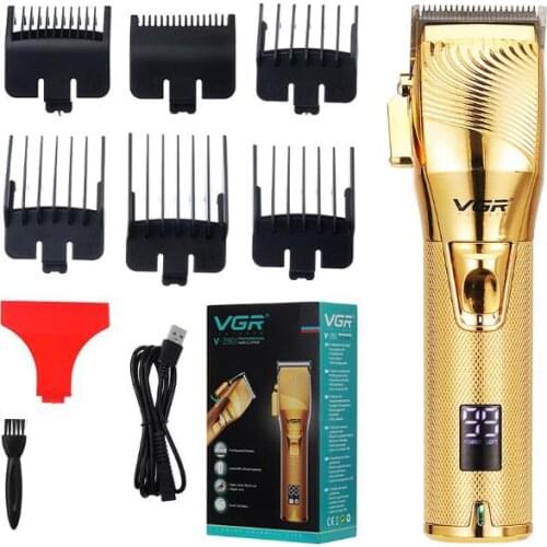 Electric hair trimmer cordless rechargeable hair clipper haircut beard trimmer 10W professional barber clipper LED oil head