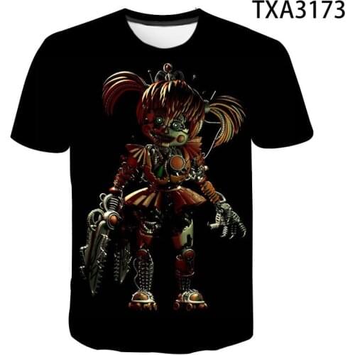 2020 New Summer Fnaf 3D T shirt Men Women Children Casual Fashion Streetwear Boy Girl Kids Printed T-shirt Cool Tops Tee