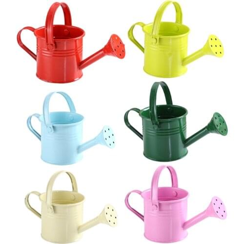 Plant Pot Sprinkling Can Garden Pots Planters With Handle Iron 7.5x7.3cm Blue Watering Bottle Portable Water Sprayer