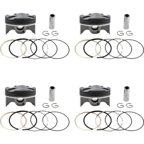 4 Sets Motorcycle Piston & Rings Kit STD +50 +100 67mm 67.5mm 68mm For Honda CBR600 CBR 600 F5 2003 2004 2005 2006 13101-MEE-000