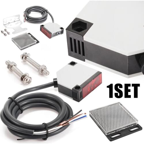 AC 90-250V 3A Square Photoelectric Switch Sensor Reflex Light Barrier Switch Accessory