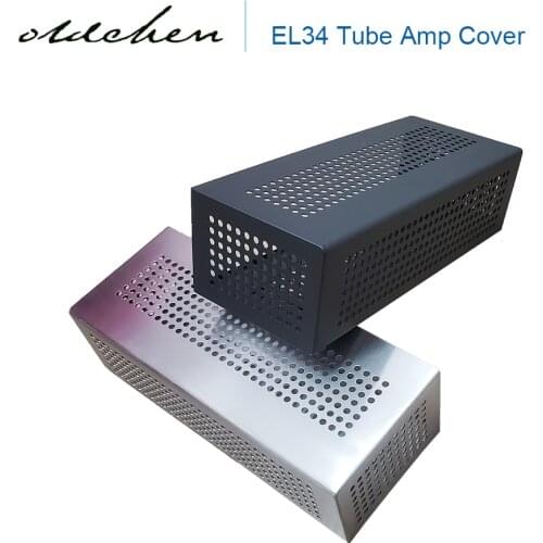 AkLIAM Laochen / Oldchen EL34 Tube Amplifier Protective Cover Black and Silver