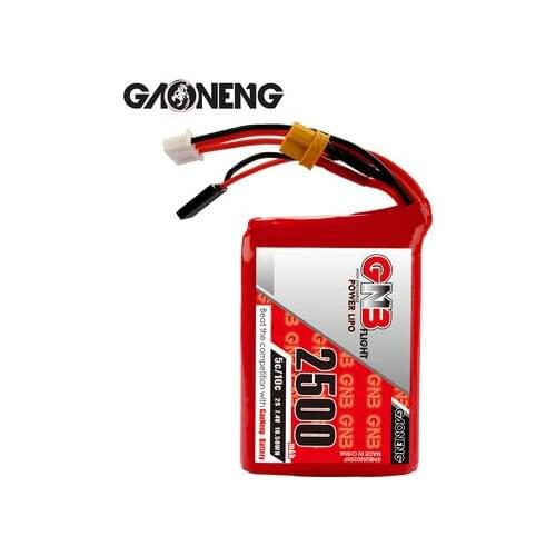 Gaoneng GNB 2500mAh 2S 7.4V 5C Lipo Battery With XT30 and Futaba Plug For FUTABA T16IZ Transmitter Remote Control RC Parts