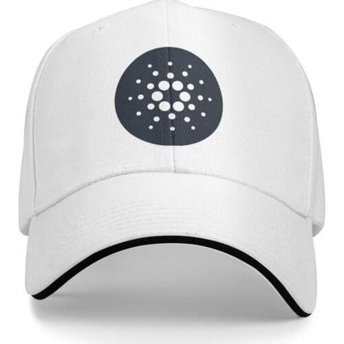 Cardano ADA Dark Blue Circle Promo Mens and Womens hat Print Anime Baseball summer Novelty casquette