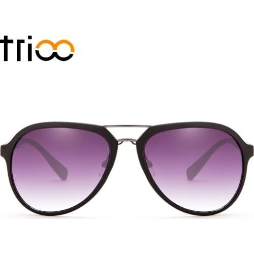 TRIOO Brand Design Shades Sunglasses Red Line Gradient Sun Glasses for men High Fashion Summer UV400 Protect Gafas de sol